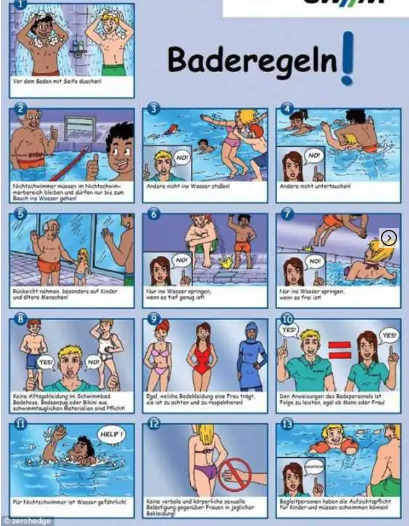 Molestie in piscina depliant